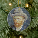 Van Gogh Self Portrait Grey Felt Hat Painting Art Ceramic Ornament<br><div class="desc">Vincent van Gogh (Dutch,  1853 - 1890) Self-Portrait with Grey Felt Hat,  1887,  Oil on canvas Unframed: 44.5 cm x 37.2 cm 
Check out my store for matching home products!</div>