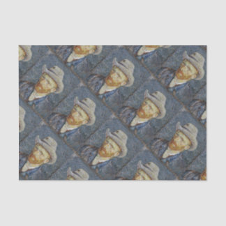 Van Gogh Self Portrait Grey Felt Hat Painting Art Tissue Paper