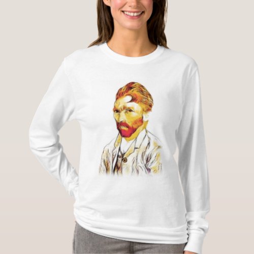 Van Gogh Self Portrait _ Hair Do T_Shirt