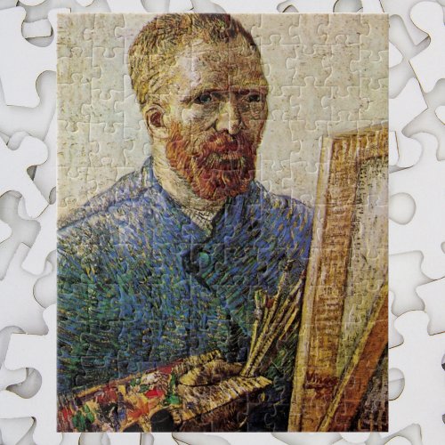Van Gogh Self Portrait in Front of Easel Jigsaw Puzzle