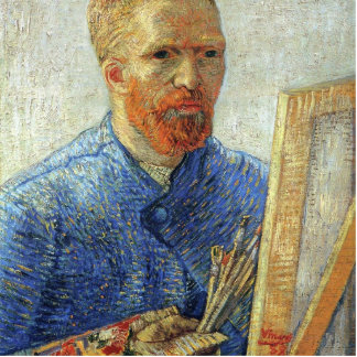 Van Gogh Self-Portrait in Front of the Easel Statuette