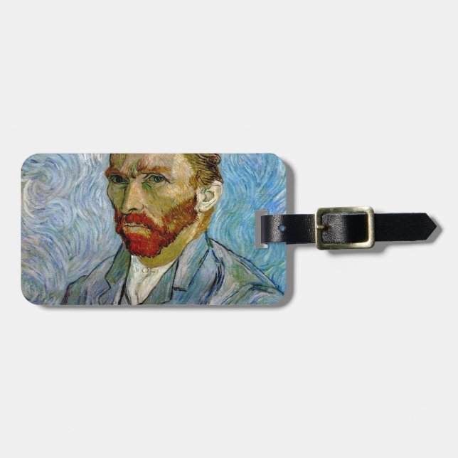 Van Gogh Self Portrait Luggage Tag (Front Horizontal)