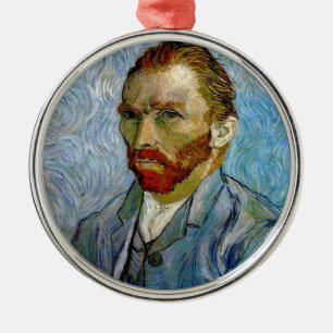 Van Gogh Self Portrait Metal Ornament