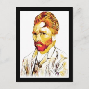 Van Gogh Self Portrait New Hair Do Postcard