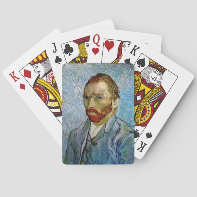 Van Gogh Self Portrait Poker Cards (Back)