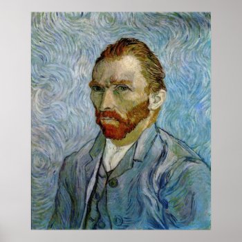 Van Gogh Self-portrait Poster by Amazing_Posters at Zazzle