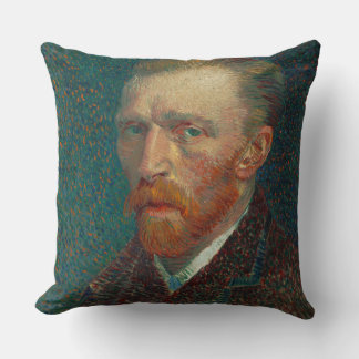 Van Gogh Self Portrait Throw Pillow