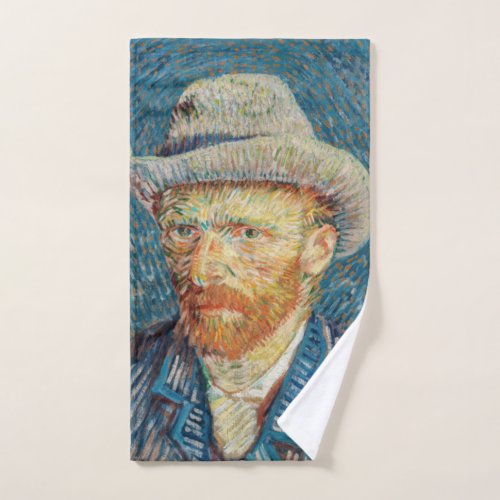 Van Gogh _ Self Portrait with a Grey Felt Hat Bath Towel Set