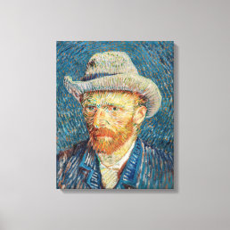 Van Gogh - Self Portrait with a Grey Felt Hat Canvas Print