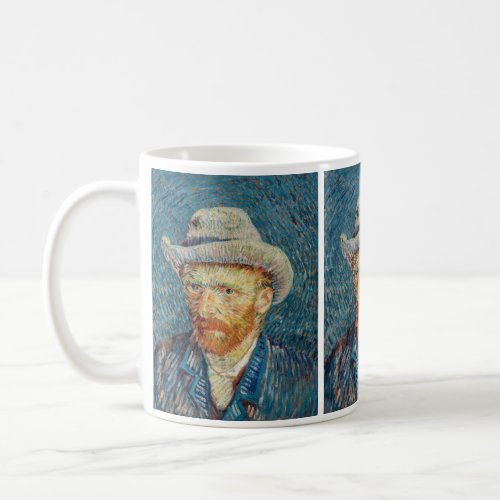 Van Gogh _ Self Portrait with a Grey Felt Hat Coffee Mug