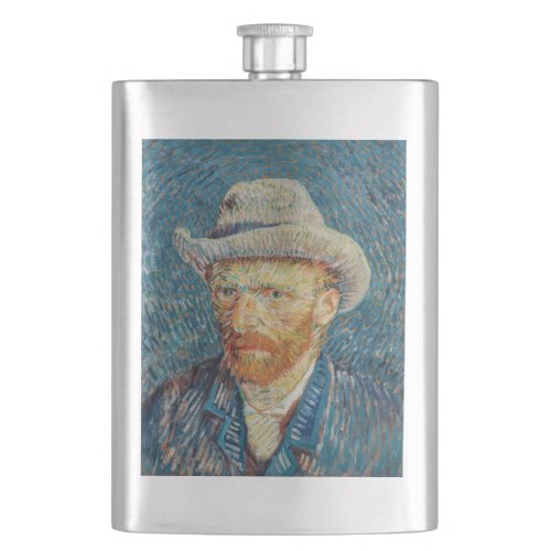 Van Gogh _ Self Portrait with a Grey Felt Hat Flask