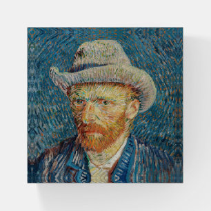 Van Gogh - Self Portrait with a Grey Felt Hat Paperweight