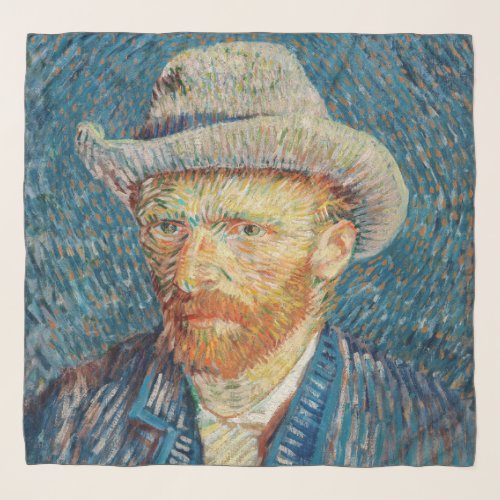 Van Gogh _ Self Portrait with a Grey Felt Hat Scarf