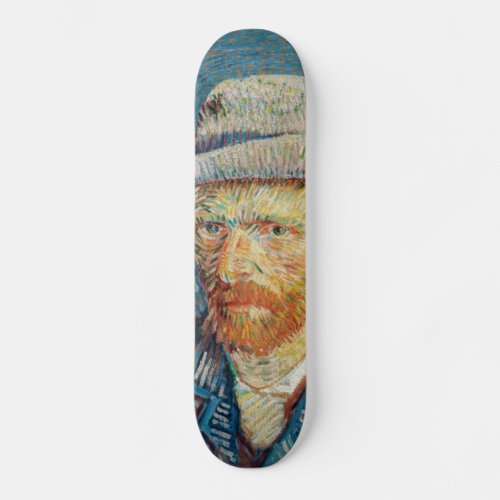 Van Gogh _ Self Portrait with a Grey Felt Hat Skateboard