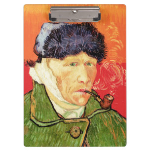 Van Gogh - Self Portrait with Bandaged Ear & Pipe Clipboard