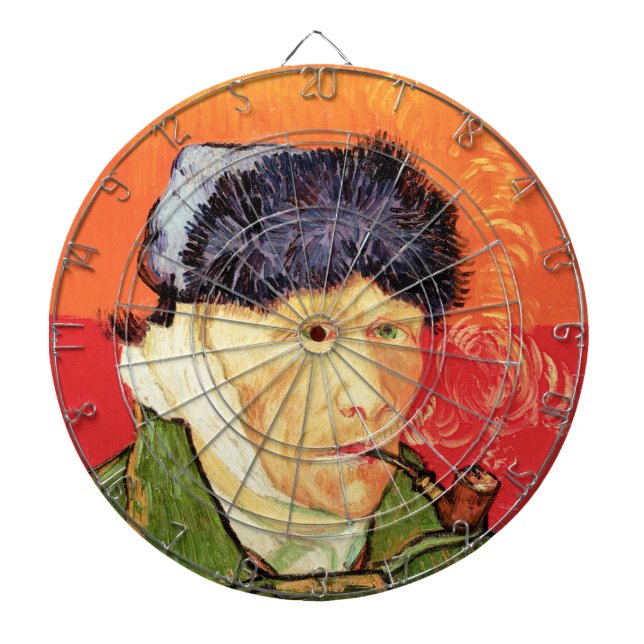 Van Gogh - Self Portrait with Bandaged Ear & Pipe Dart Board (Front)
