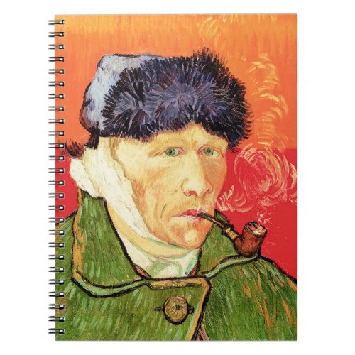 Van Gogh _ Self Portrait with Bandaged Ear  Pipe Notebook
