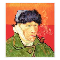 Van Gogh - Self Portrait with Bandaged Ear &amp; Pipe Photo Print