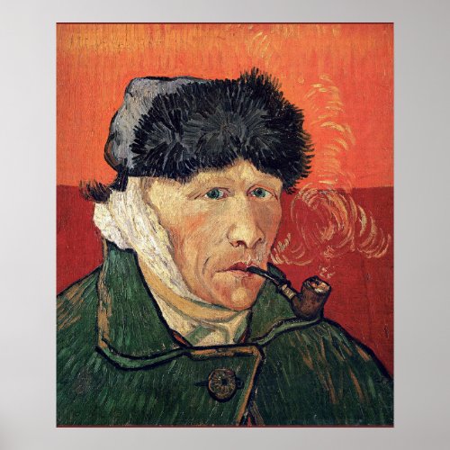 Van Gogh _ Self_Portrait with Bandaged Ear Poster