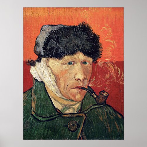 Van Gogh _ Self_Portrait with Bandaged Ear Poster