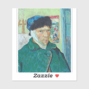 Van Gogh - Self Portrait with Bandaged Ear Sticker