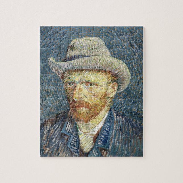 Van Gogh Self Portrait with Grey Felt Hat Jigsaw Puzzle (Vertical)