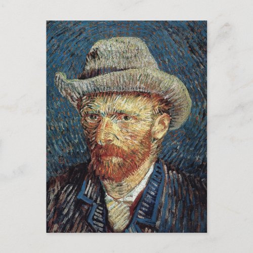 Van Gogh Self_Portrait with Grey Felt Hat Postcard