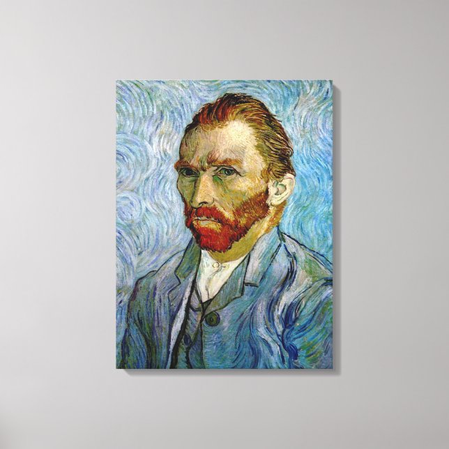 Van Gogh Self Portrait Wrapped Canvas Print (Front)