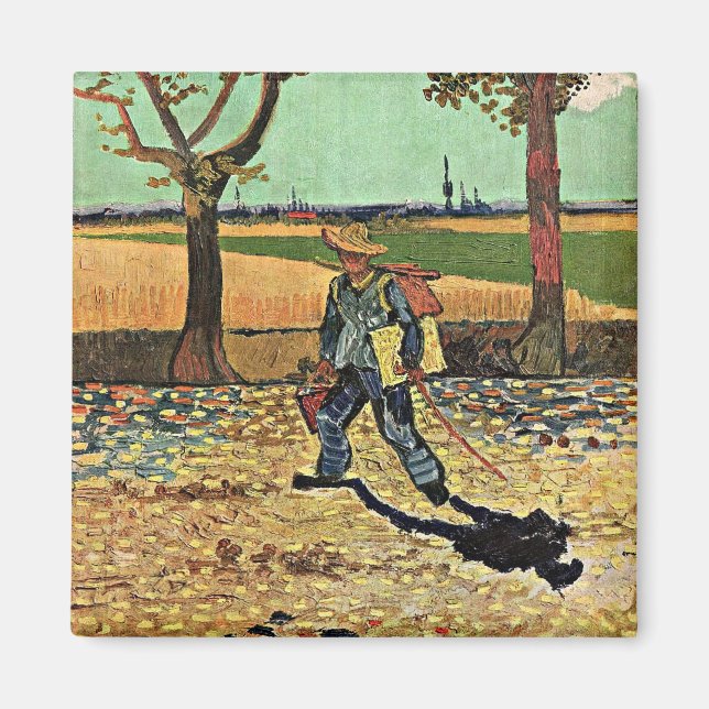 Van Gogh: Selfportrait on the Road Tarascon Magnet (Front)