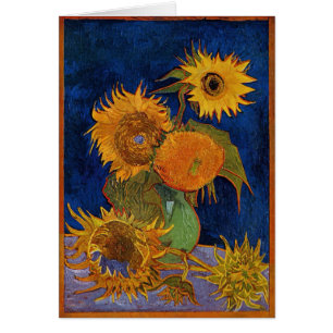 Van Gogh Six Sunflowers Floral Art GalleryHD Cards