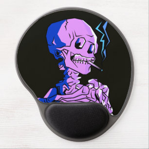 Van Gogh, Skeleton with a burning cigarette Gel Mouse Pad