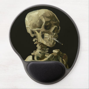 Van Gogh, Skeleton with a burning cigarette Gel Mouse Pad