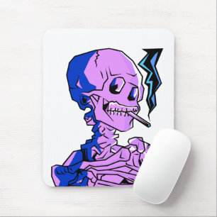 Van Gogh, Skeleton with a burning cigarette Mouse Pad