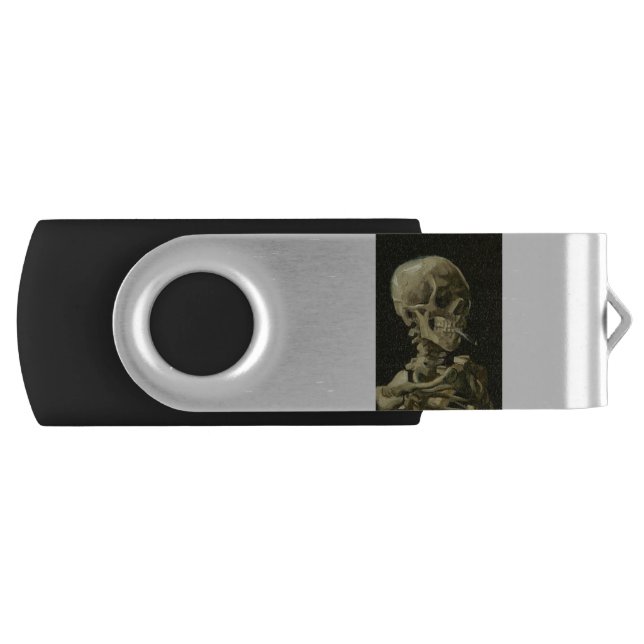 van gogh Skull Flash Drive (Front)