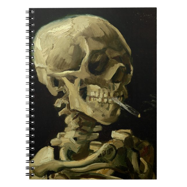 Van Gogh | Skull with Burning Cigarette | 1886 Notebook (Front)