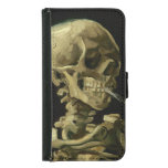 Van Gogh | Skull With Burning Cigarette | 1886 Wallet Phone Case For Samsung Galaxy S5 at Zazzle