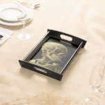 Van Gogh | Skull With Burning Cigarette | 1886 Serving Tray at Zazzle