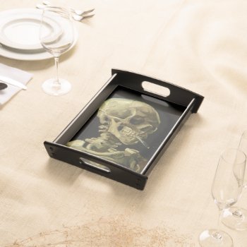 Van Gogh | Skull With Burning Cigarette | 1886 Serving Tray by _vangoghart at Zazzle