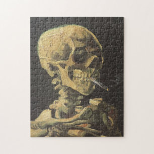VAN GOGH - Skull with cigarette 1885 Jigsaw Puzzle