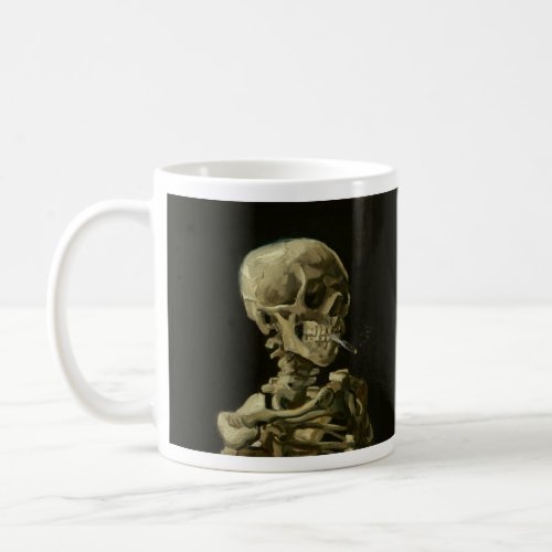 Van Gogh Smoking Skeleton Coffee Mug