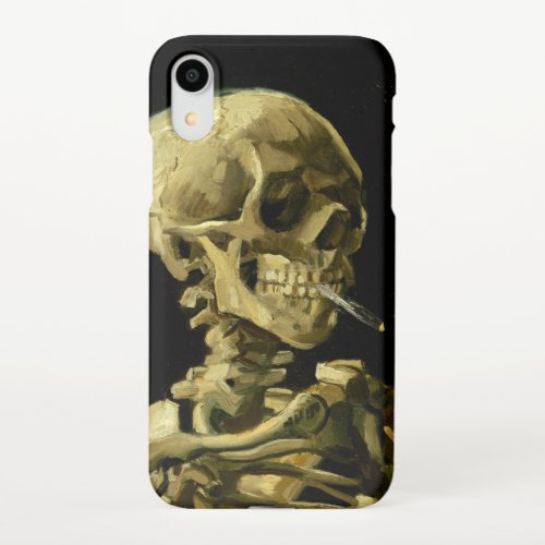 Van Gogh Smoking Skeleton iPhone XR Case