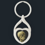 Van Gogh Smoking Skeleton Keychain<br><div class="desc">Keychain featuring Vincent van Gogh’s oil painting Skull of a Skeleton with Burning Cigarette (1885-86). A great gift for fans of Post-Impressionism and Dutch art!</div>