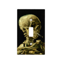 Van Gogh Smoking Skeleton