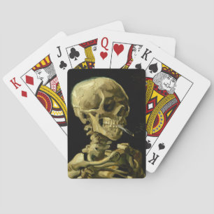 Van Gogh Smoking Skeleton Poker Cards
