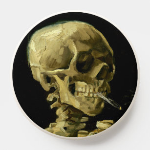 Van Gogh Smoking Skeleton PopSocket