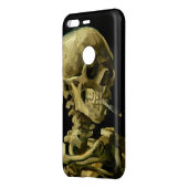 Van Gogh Smoking Skeleton Uncommon Google Pixel Case (Back/Left)