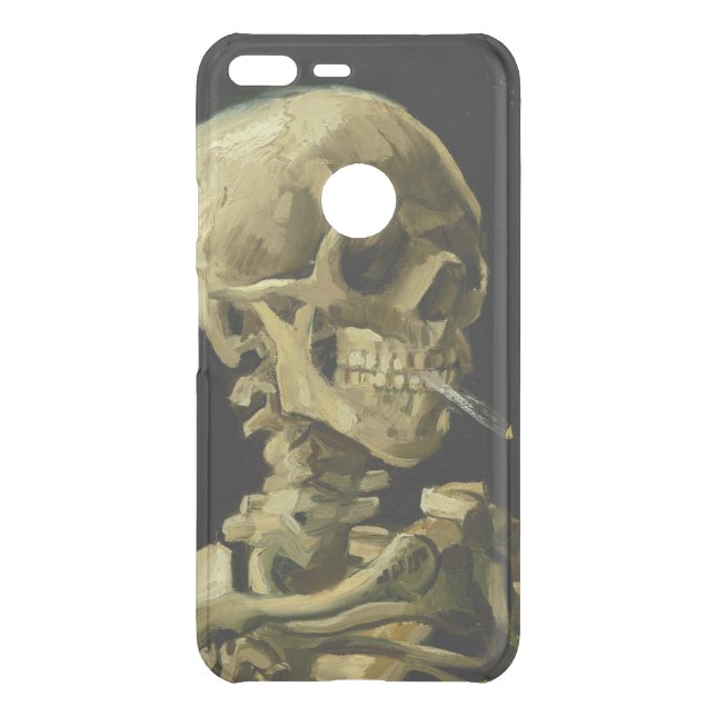 Van Gogh Smoking Skeleton Uncommon Google Pixel XL Case (Back)