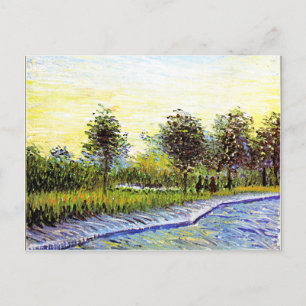 Van Gogh - Square Saint-Pierre at Sunset, fine art Postcard