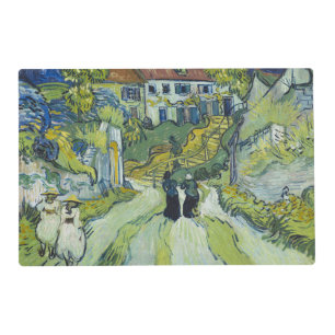 Van Gogh Stairway at Auvers Landscape Art Placemat