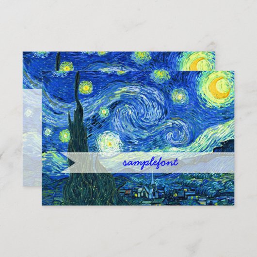van gogh starry night (Front/Back)